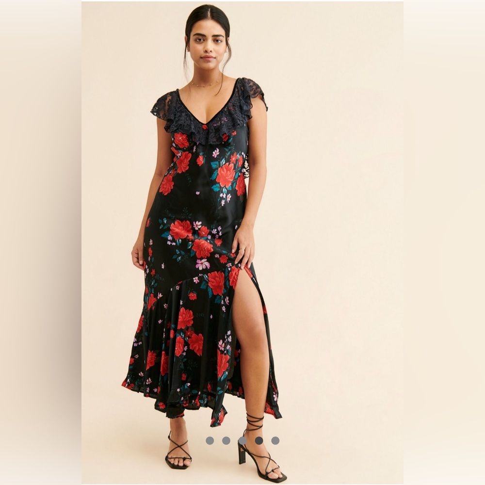 Free People Warm Hearts Midi Dress size Large